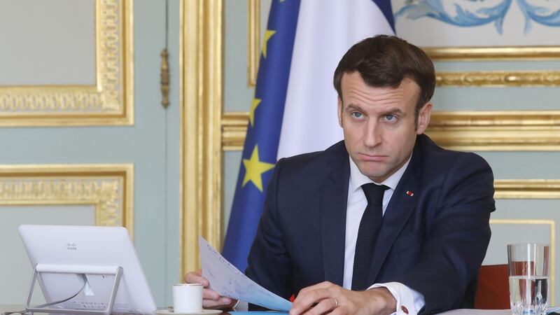 French president Emmanuel Macron. Photograph:  Ludovic Marin/AFP via Getty Images