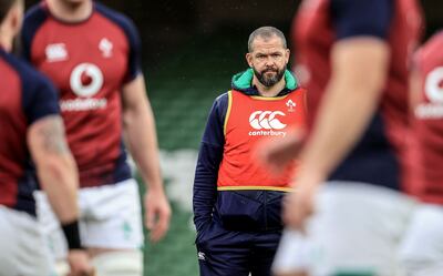 Ireland head coach Andy Farrell has encouraged players to develop into what they now are. Photograph: Dan Sheridan/Inpho