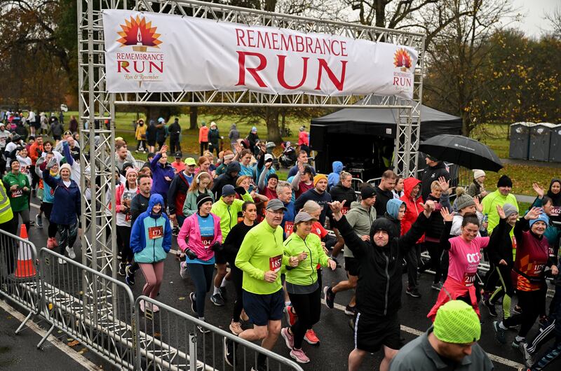 The Remembrance Run has grown since it was first held in Dublin in 2012. Photograph: Brendan Moran/Sportsfile