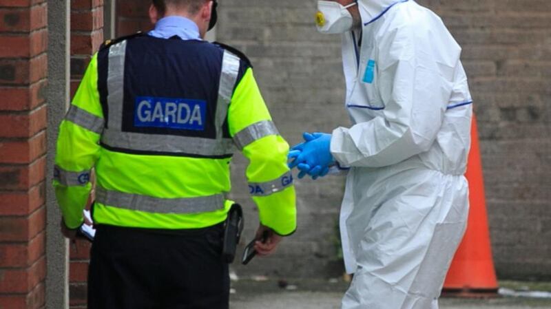 A house in Shankill, Co Dublin being examined by Garda forensic experts after a girl (3) was taken to hospital. Photograph: Collins