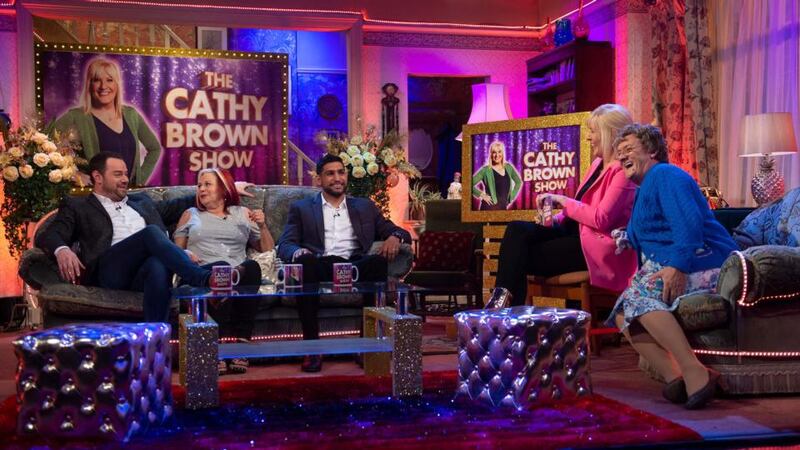 All Round to Mrs Brown’s: the first show features Danny Dyer and Amir Khan All Round to Mrs Brown’s on Saturday.  Photograph: Graeme Hunter