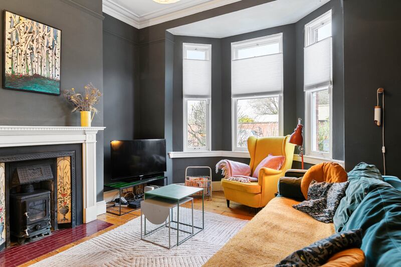 Living room to the from of the property