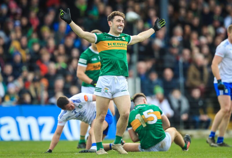 Kerry's Paudie Clifford celebrates his goal. Photograph: Evan Treacy/Inpho