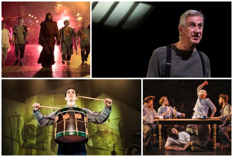 Best lighting nominees (clockwise from top left) Paul Keogan, The Big Chapel X; Sinéad McKenna, Watt; Barry McKinney, The Travels of Jonathan Swift; Sarah Jane Shiels, Redemption Falls