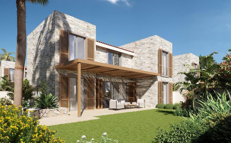 Bodrum: This three-bedroom stone villa extends to 158sq m in a development of eight detached units situated in a private gated community