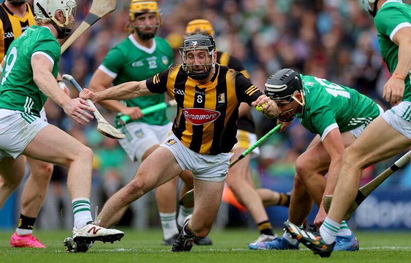 Kilkenny’s Conor Fogarty against Limerick. Photograph: James Crombie/Inpho