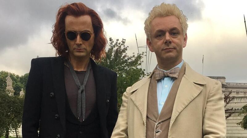David Tennant and Michael Sheen in Good Omens