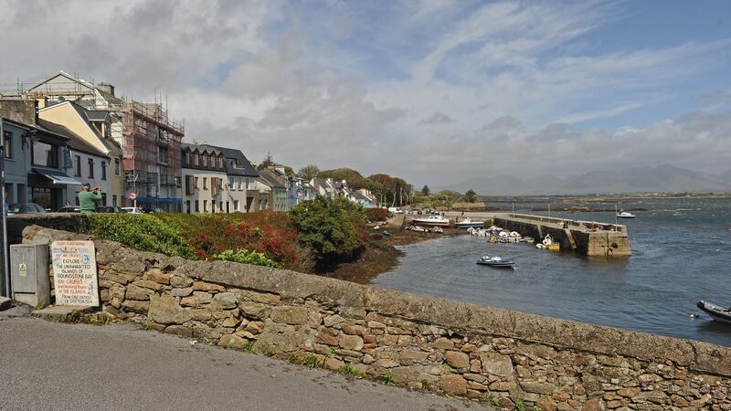The harbour in Roundstone. Photograph: Conor McKeown