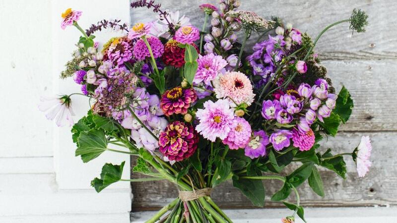 Hand tied blooms, from  Floret Farm’s Cut Flower Garden: Grow, Harvest, and Arrange Stunning Seasonal Blooms, by Erin Benzakein and Julie Chai (Chronicle Books, £19.99). Photograph:  Michèle M. Waite