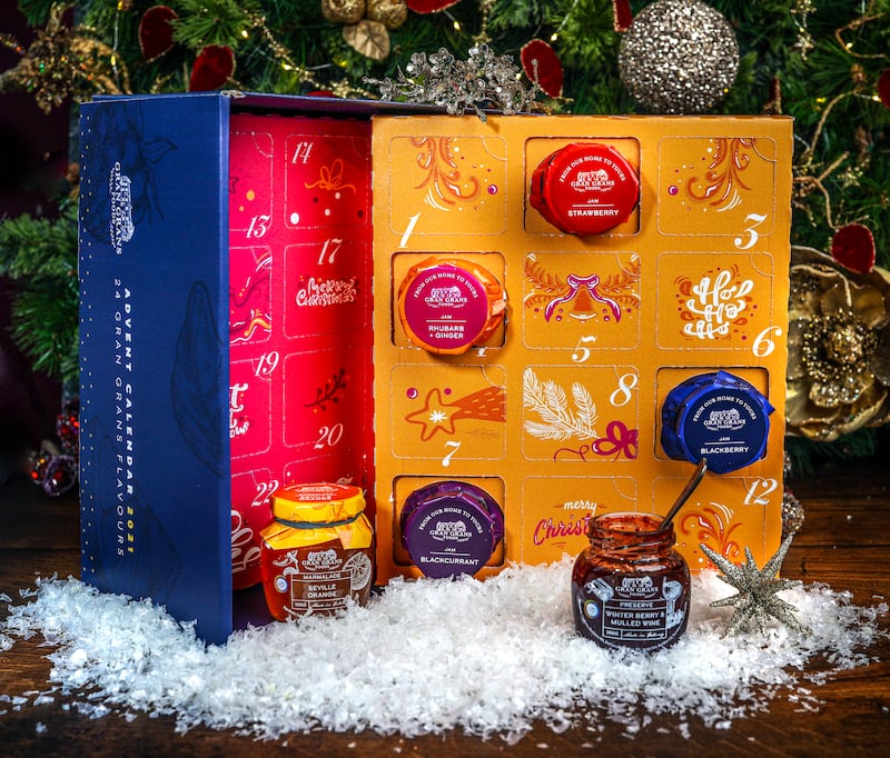 Gran Gran Foods' Advent calendar is filled with condiments for Christmas