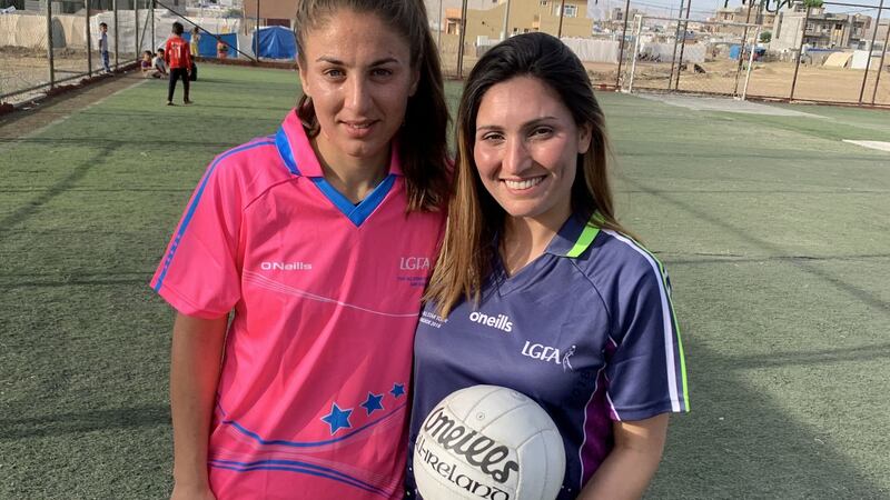 Hifa and Barfi, Khanke Camp football players.