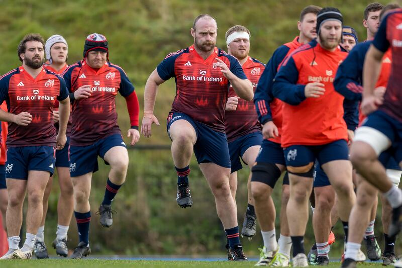New signing Oli Jager has impressed Graham Rowntree in training. Photograph: Morgan Treacy/Inpho