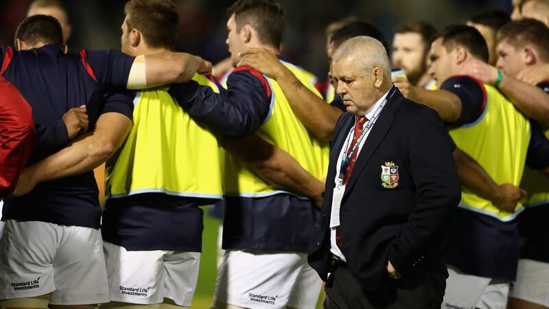 Lions head coach Warren Gatland ahead of his team’s match against the New Zealand Provincial Barbarians at Toll Stadium. Photograph: David Rogers/Getty Images