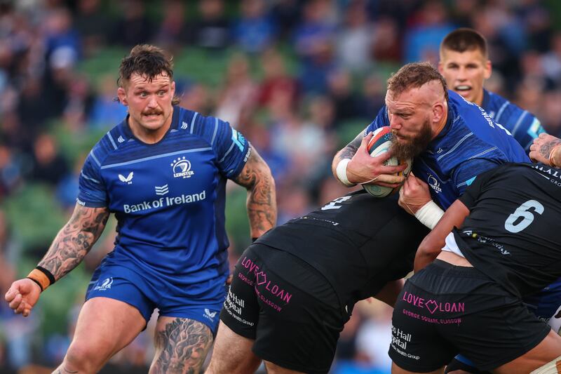 Andrew Porter, RG Snyman and Leinster may have to look within themselves to find a way through their remaining URC opponents. Photograph: Ben Brady/Inpho