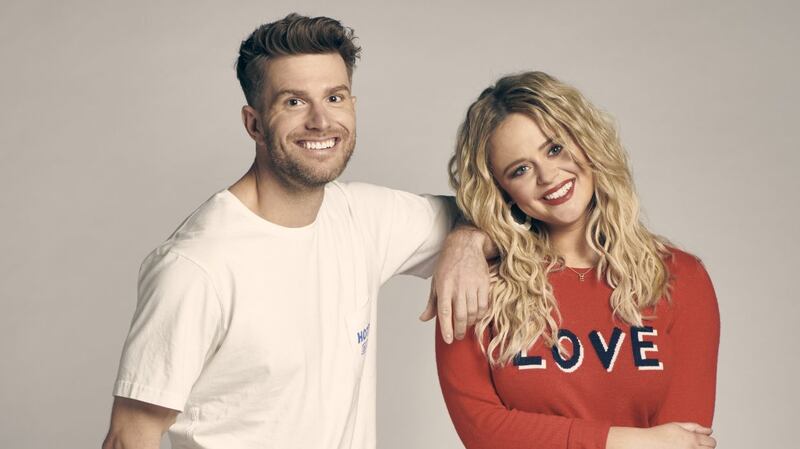 Joel Dommett and Emily Atack in Singletown
