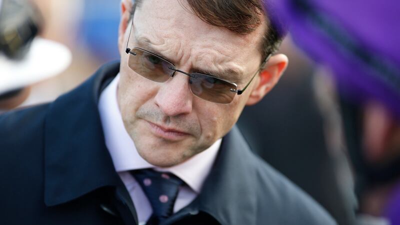Aidan O’Brien: the trainer fell foul of the Turf Club’s new “non-trier” rules, losing an appeal after  Coolmore horse Music Box finished third in a race in Dundalk at the end of March. Photograph: Alan Crowhurst/Getty Images