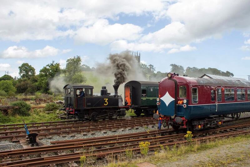 The Downpatrick and Co Down Railway runs steam and vintage diesel trains. Photograph: DCDR