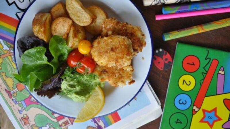 Lilly Higgins’ hake goujons with avocado dip.