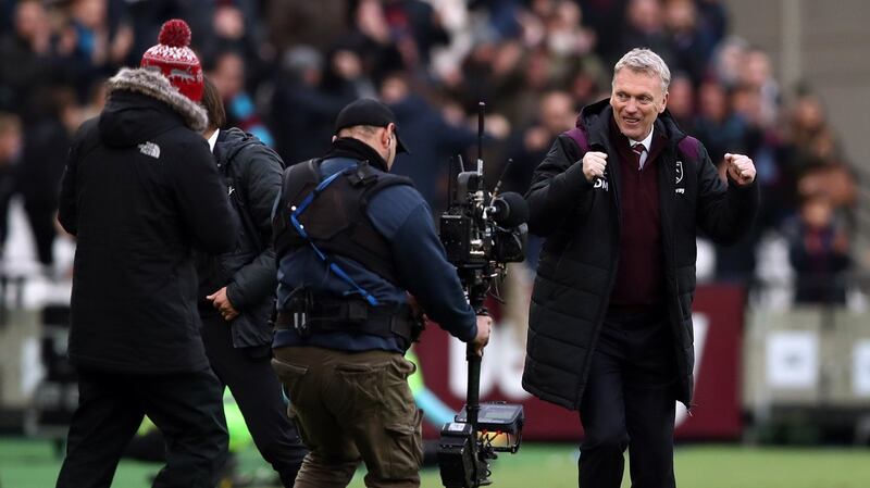 David Moyes saw West Ham secure the first win of his tenure against Chelsea. Photograph: John Walton/PA