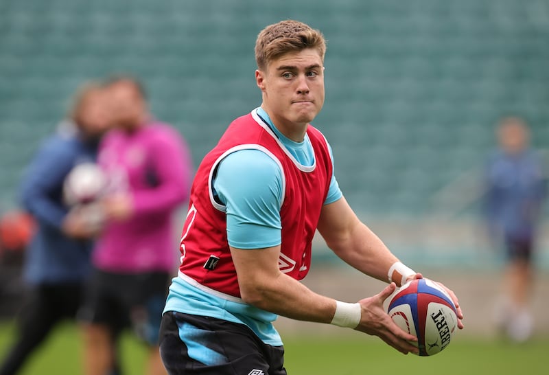 Tommy Freeman has been named on the right wing for England for the Test match against South Africa at Twickenham on Saturday. Photograph: David Rogers/Getty Images
