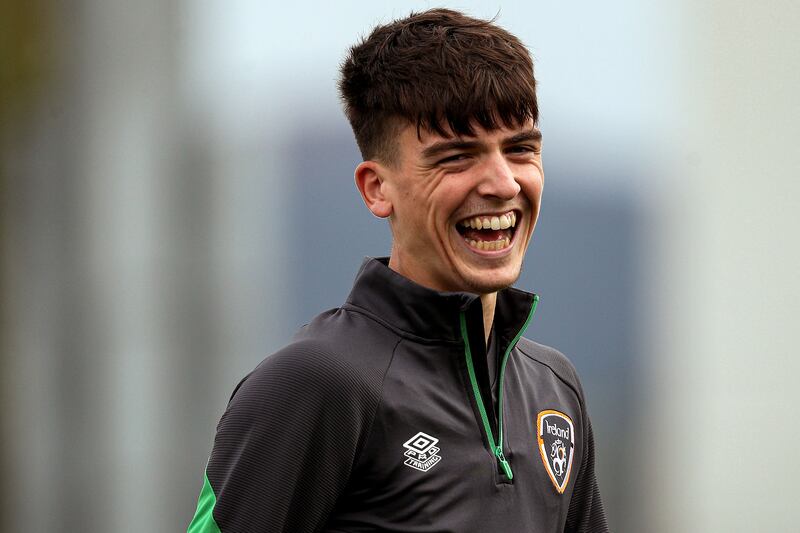 Andrew Moran: the young midfielder is shaping up well at Brighton, according to Ireland U-21 boss Jim Crawford. Photograph: Brian Reilly-Troy/Inpho