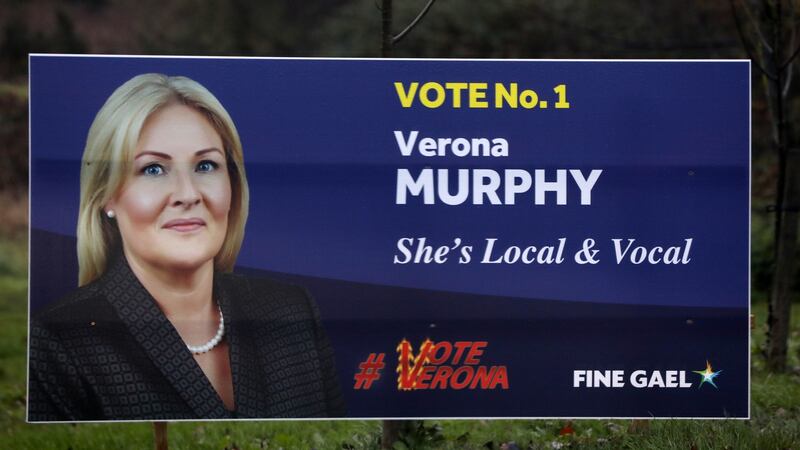 A Verona Murphy poster in New Ross, Co Wexford. Photograph: Eamonn Farrell/RollingNews.ie