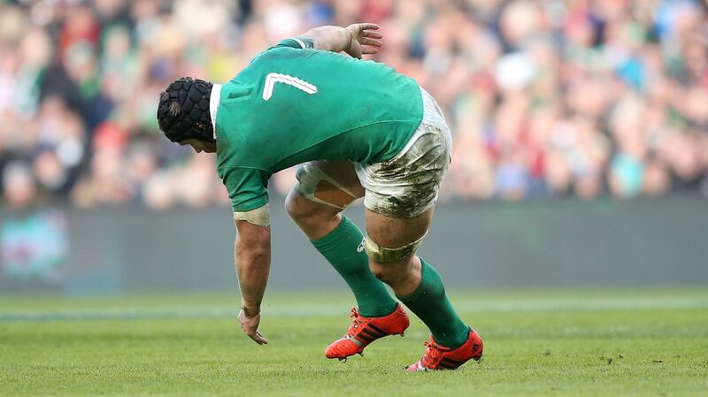 Sean O’Brien suffers an injury.