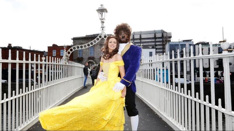 Stars of Beauty and the Beast at the Helix in Dublin.