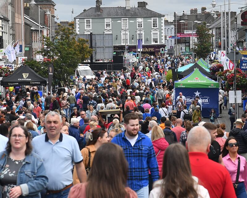 Thronged streets at last year's Fleadh in Mullingar