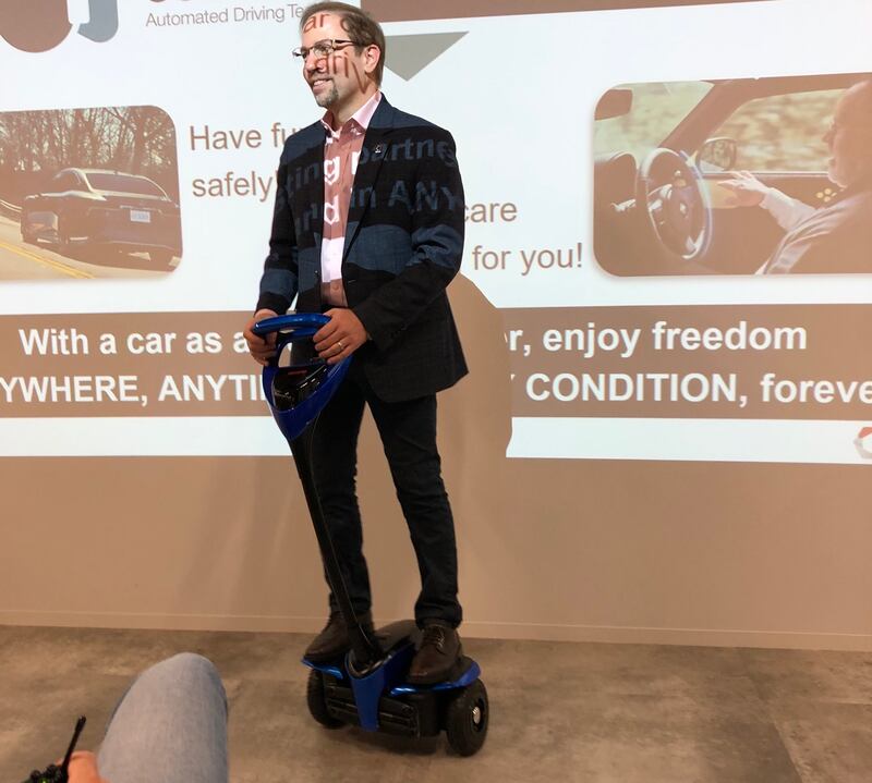Dr James Kuffner: ‘Devices like this are low cost, zero emissions, so we’re experimenting and we’re willing to embrace new technology for new forms of mobility.’