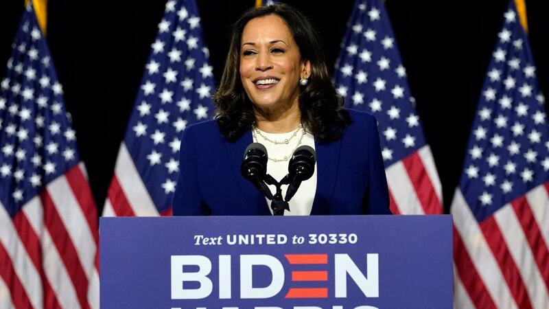Kamala Harris: “Looking back, it is odd that such a fancied candidate did not do better in her own presidential campaign.”  Photograph: Carolyn Kaster/AP
