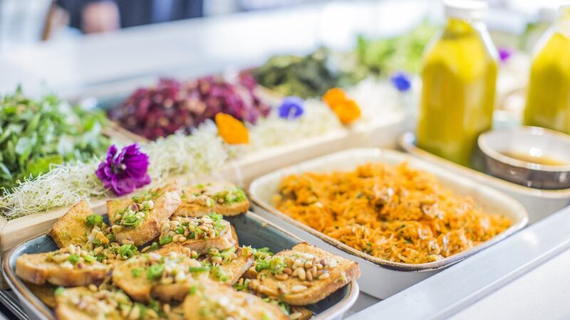 Self-service restaurant at Monastère des Augustines