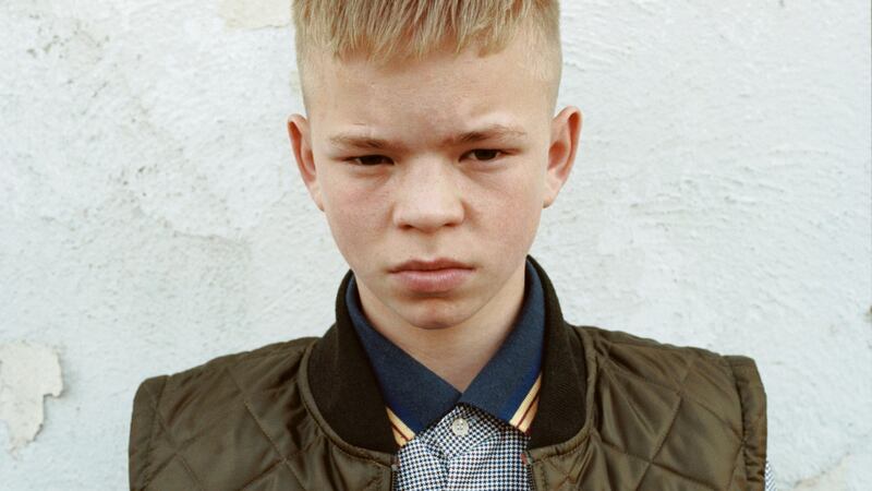 Liam Doran in Fred Perry  at the  Ballinasloe Horse Fair in 2015