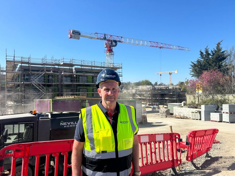Anthony Neville from Anthony Neville Homes at one of his building sites.