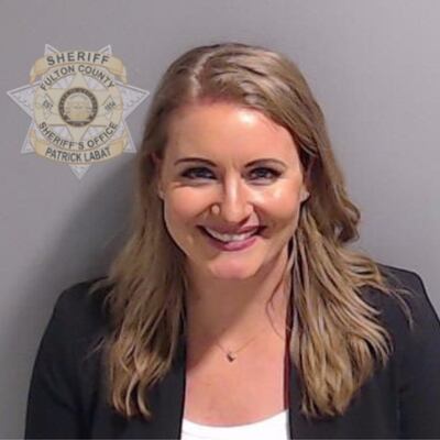 Lawyer Jenna Ellis who worked for former president Donald Trump is one of the 19 people facing trial in Georgia. Photograph: Fulton County Sheriff's Office/PA Wire