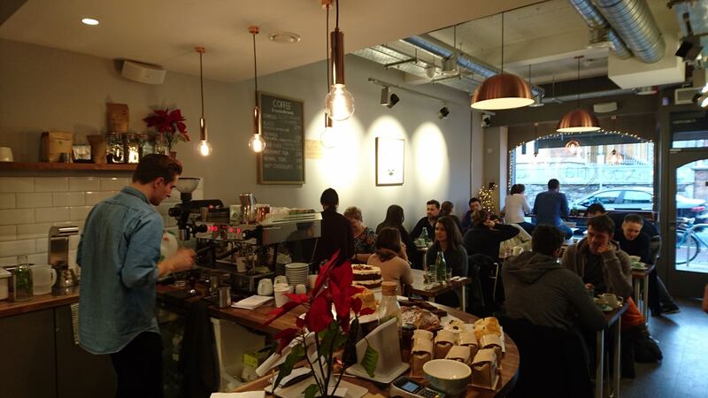 Fia: “The small, stylish place is heaving, with a window counter stool the only spot I can squeeze into.”