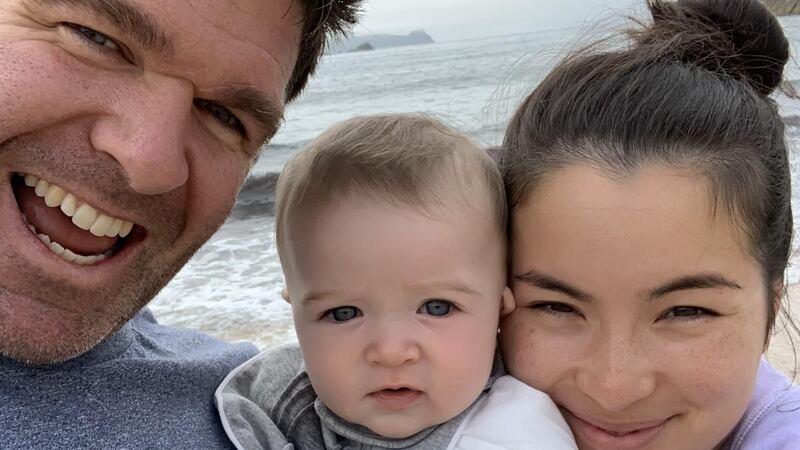 Billy Holland with his wife Lanlih and son Matthew. Billy felt a ‘huge sense of relief’ that turned to ‘happiness and joy’ when his son was born earlier this year