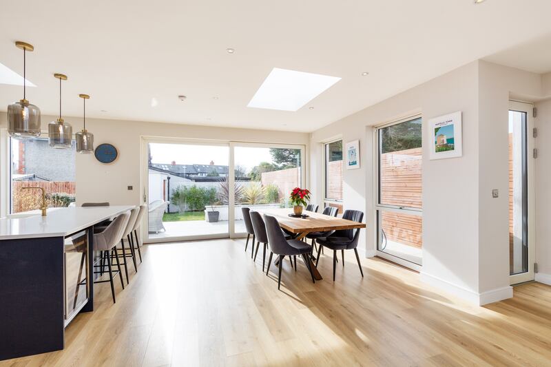 Open-plan kitchen/living area