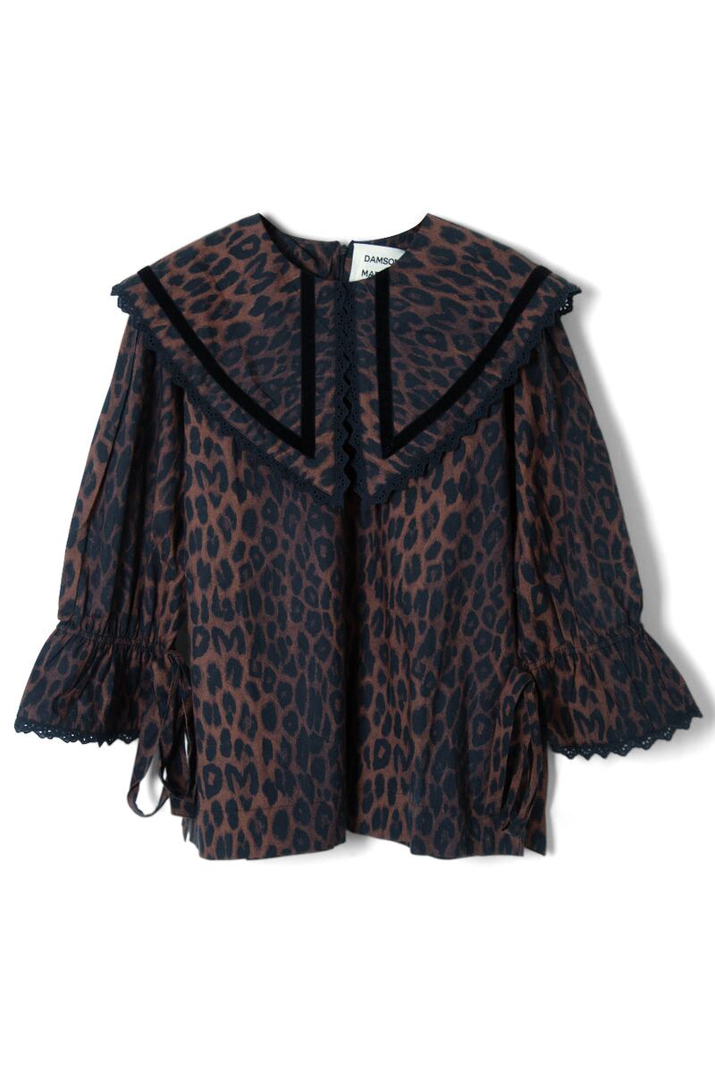 Leopard print blouse, €122, Damson Madder