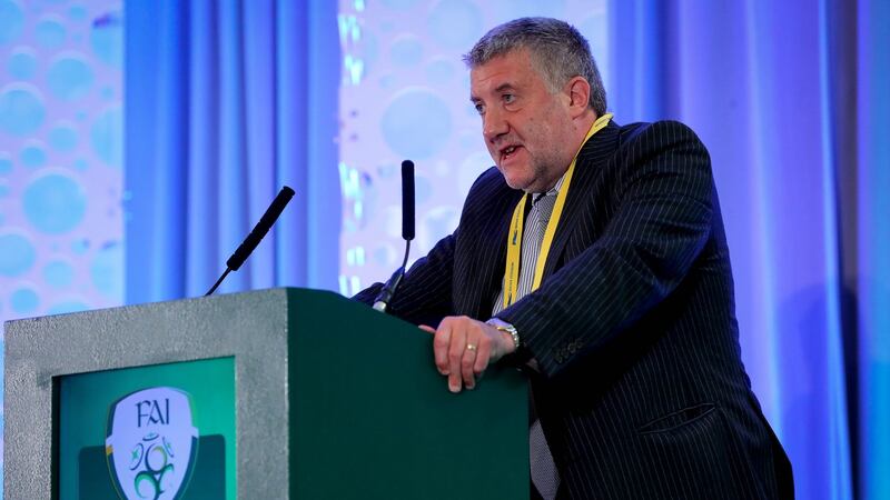 Paul Cooke was elected the new FAI vice-president at the association’s agm in Trim,  Co Meath.  Photograph: Ryan Byrne/Inpho