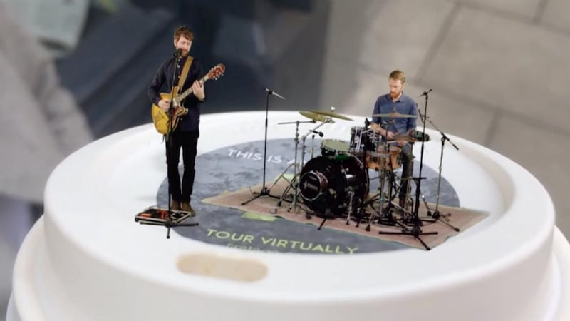 Performances can be watched by using an AR-based smartphone app and a mini-stage the size of a business card that can be printed off Firstage’s website, or at a growing number of locations in Dublin.