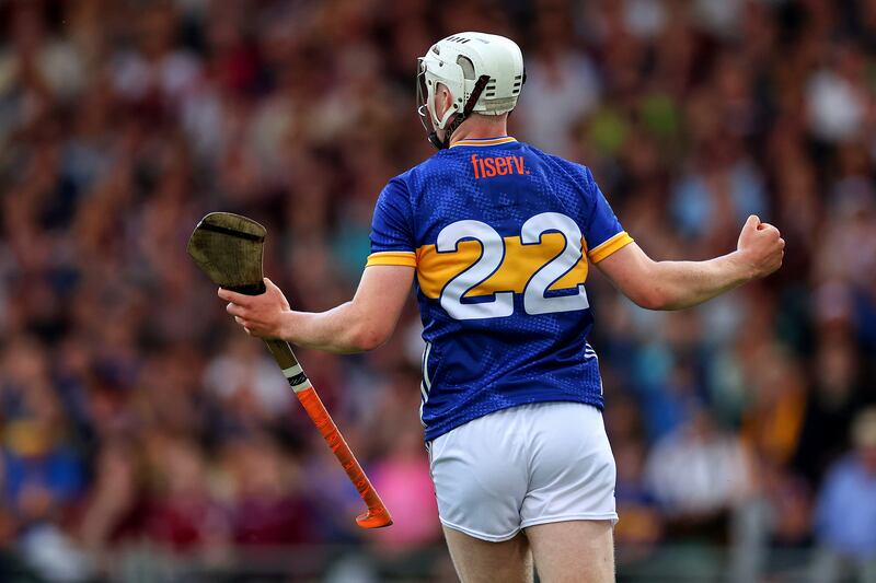 Tipperary's Oisin O’Donoghue celebrates. Photograph: Tom O’Hanlon/Inpho