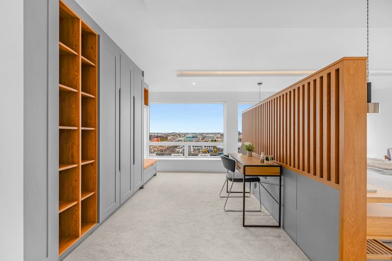 Dressing area in bedroom