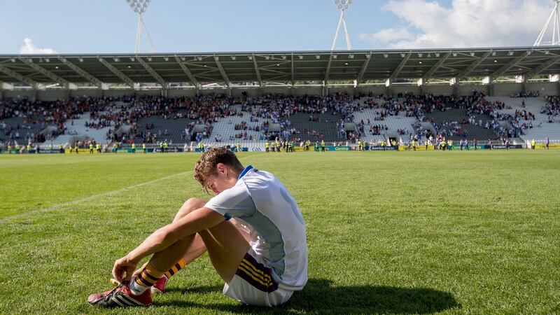 Wexford’s Jack O’Connor   after the defeat to Waterford. Photograph:     Morgan Treacy/Inpho