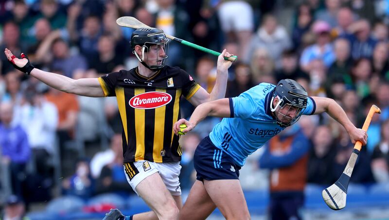 Kilkenny’s David Blanchfield and Dónal Burke of Dublin in action during the Leinster final. Dublin's top forward was restricted to one point from play. Photograph: James Crombie/Inpho 