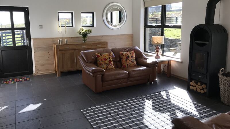 Living area of the Inishbofin property.