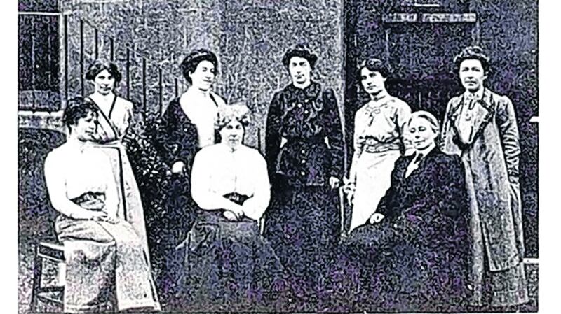 The Irish Women’s Franchise League was an organisation for women’s suffrage established in 1908 by Hanna Sheehy-Skeffington, Francis Sheehy-Skeffington and James H Cousins. Photograph: National Library of Ireland