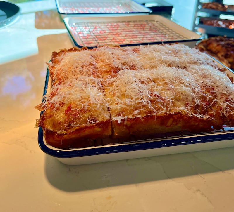 Red Top with Cheese at Squaredish Pizza 