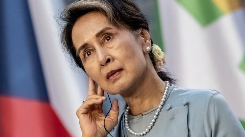 In 2015, Aung San Suu Kyi came to power on a platform of ending civil war, drumming up foreign investment and reducing the army’s role in politics. File photograph: EPA/MARTIN DIVISEK