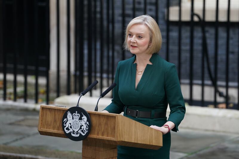 Liz Truss (Gareth Fuller/PA)